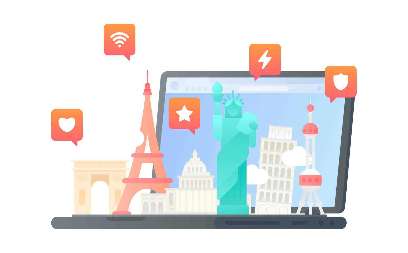 在安道尔连接到中国的代理 - 海龟VPN